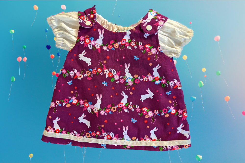 Baby Girl Swing Dress, Reversible