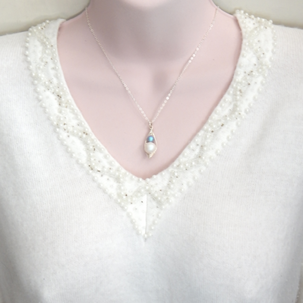 Two Peas in a Pod Mother and Son Necklace