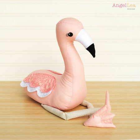 Flamingo Softie Pattern PDF Sewing Pattern Stuffed Animal Soft Toy