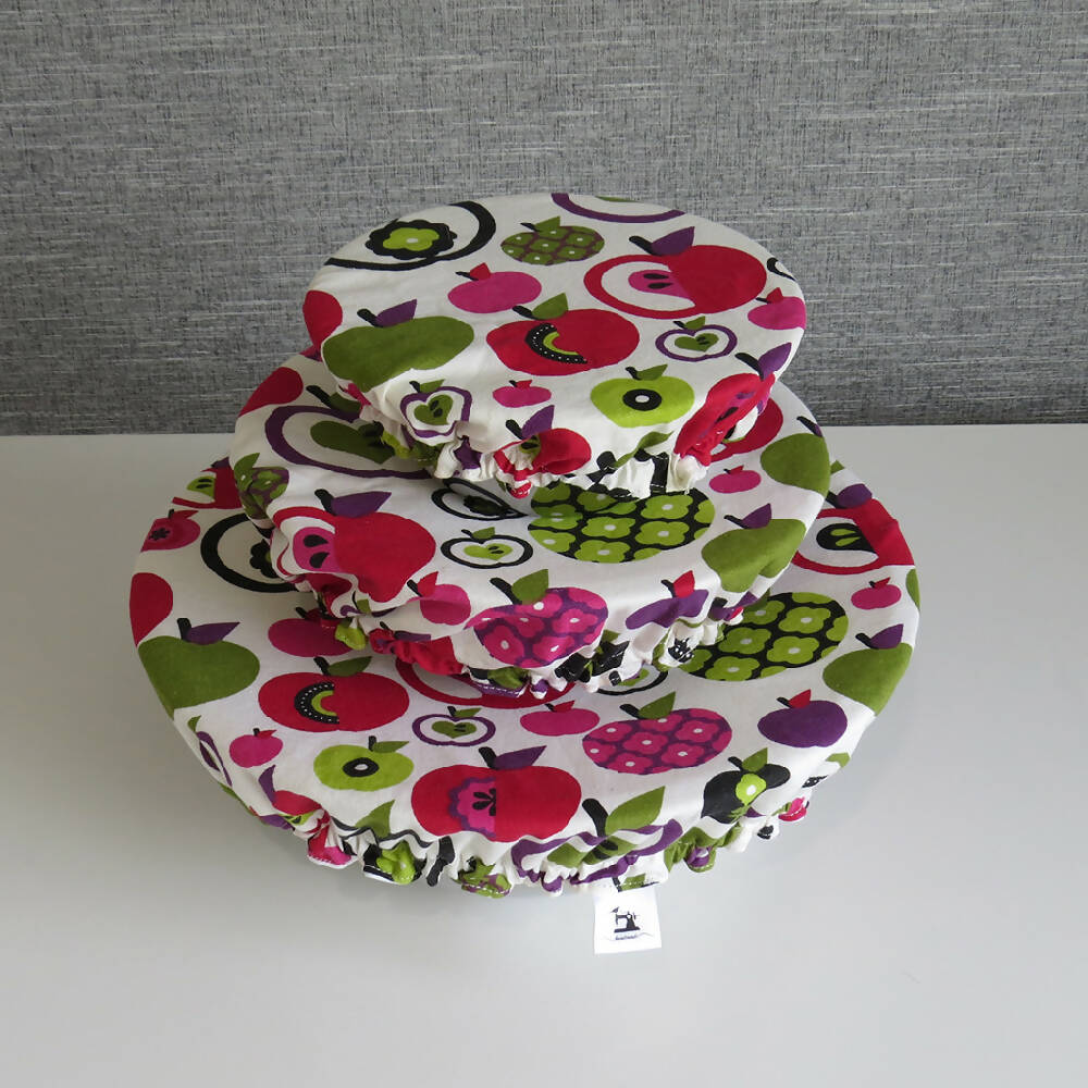 Eco-Friendly Bowl Covers Set of 3 - Apples
