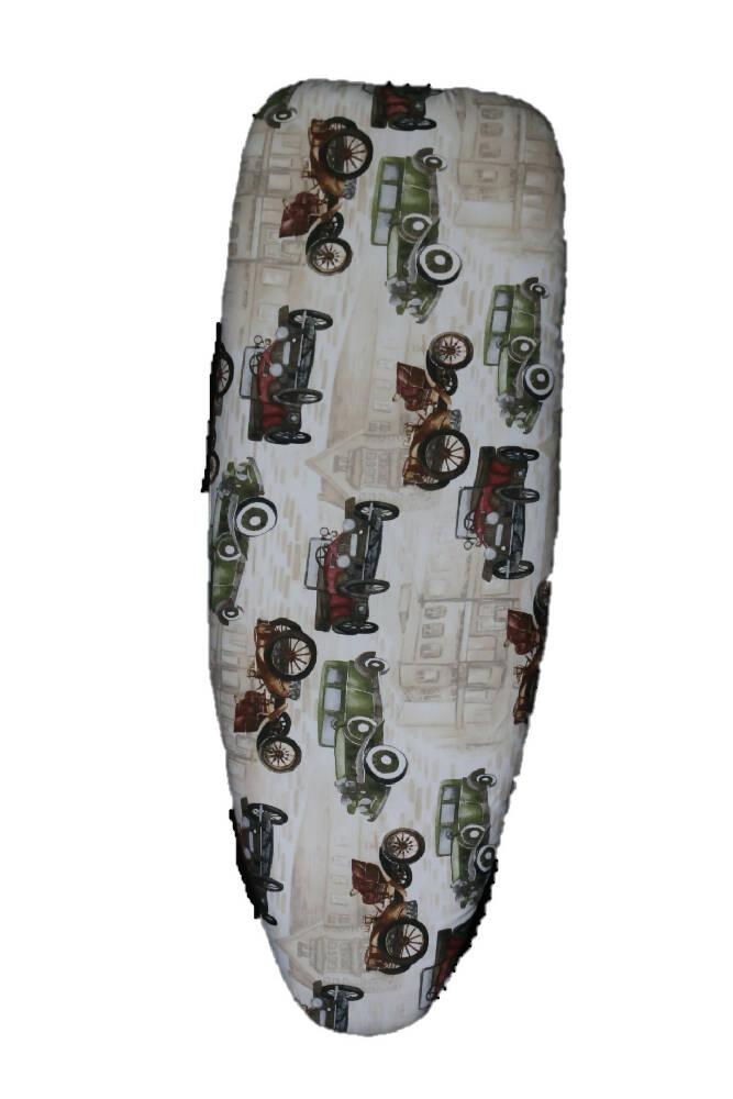 Ironing board cover- Vintage car-padded- double sided