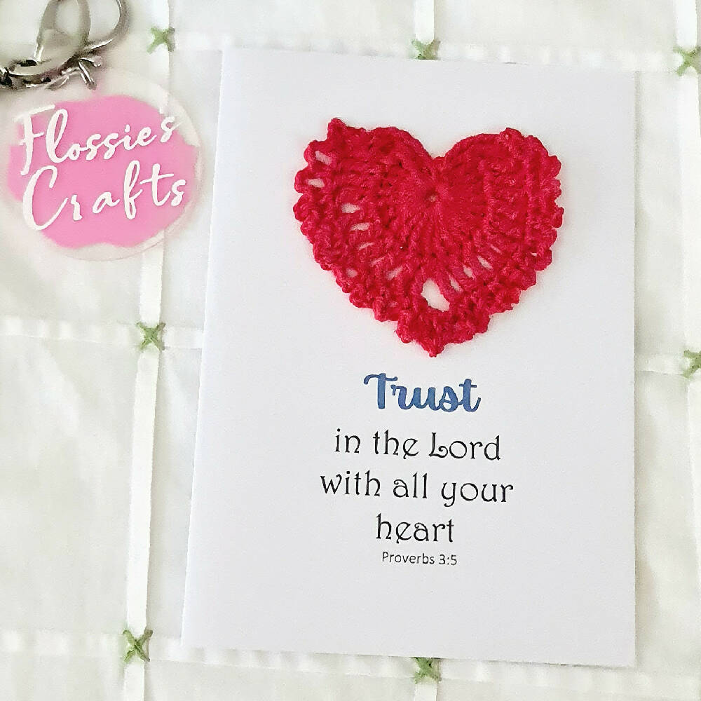 Christian Greeting Cards with crochet detail - FREE SHIPPING