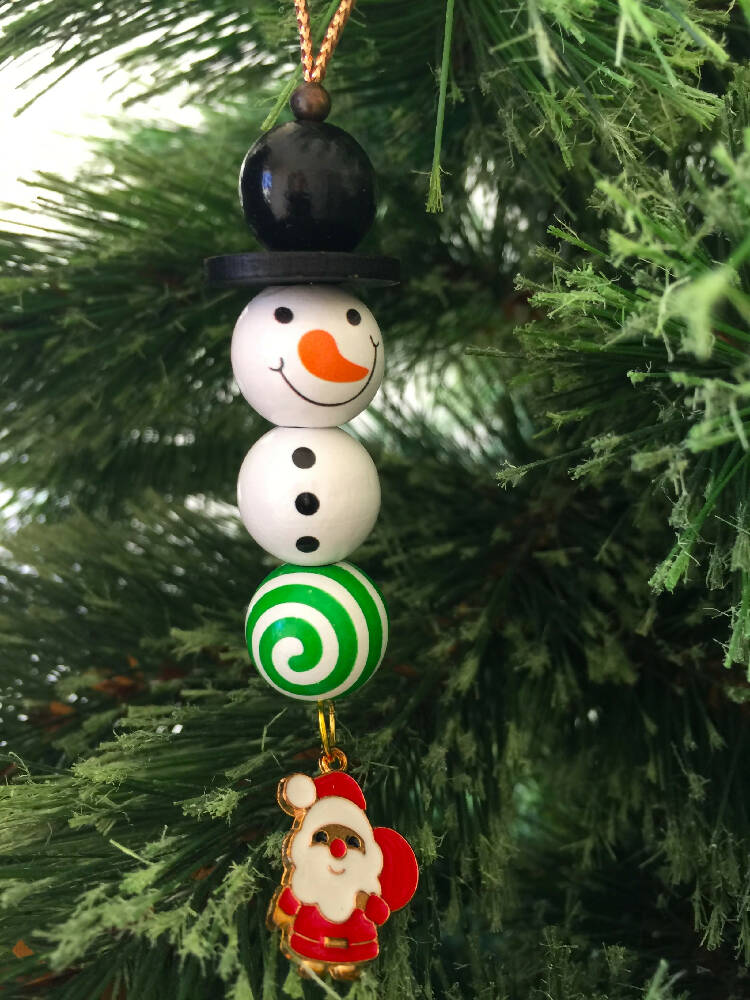 Naryanabeads Snowman family - 4 pcs for $20 | Christmas decoration