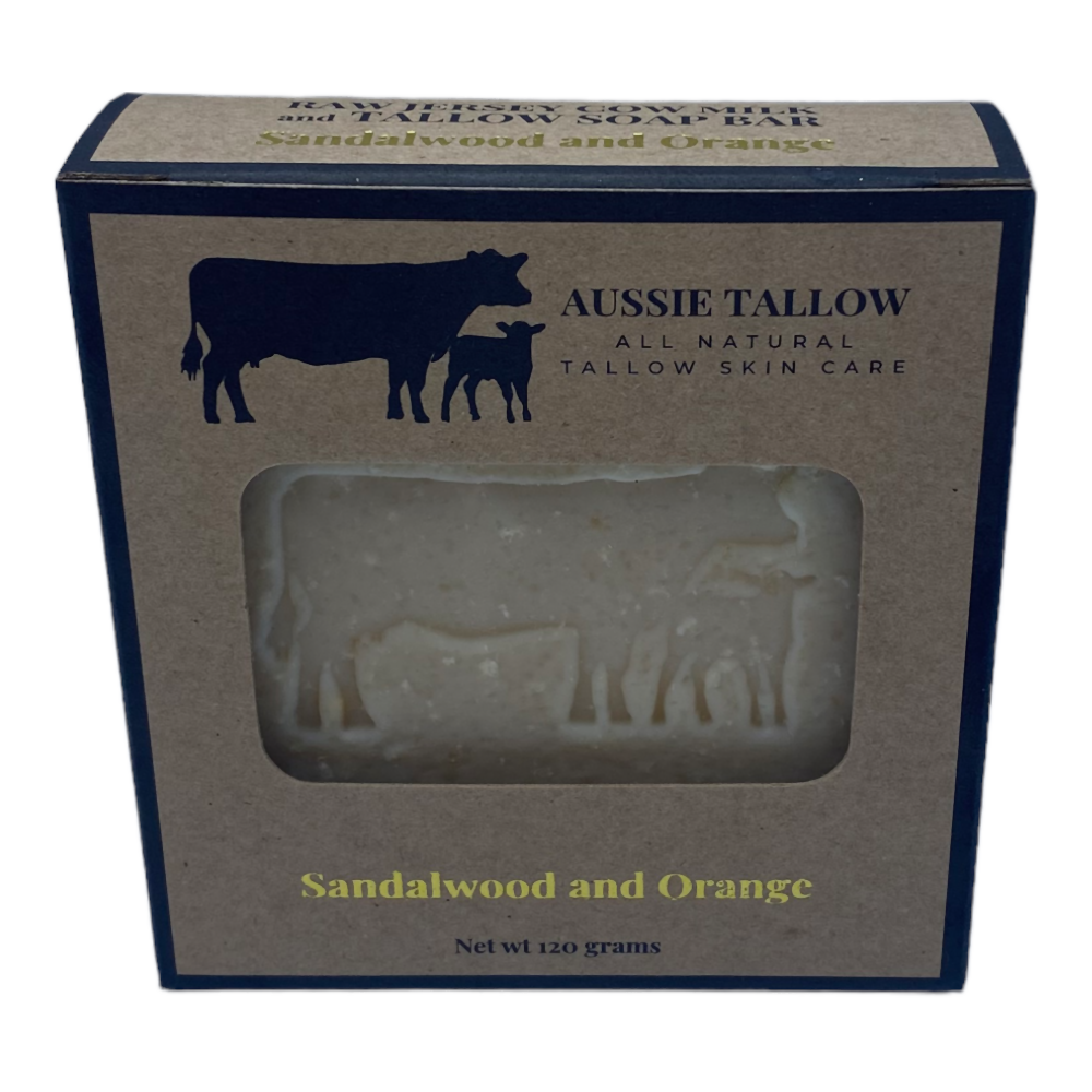 RAW MILK + TALLOW Soap Bar, Raw Cow Milk, Grass Fed Tallow, Old Fashioned
