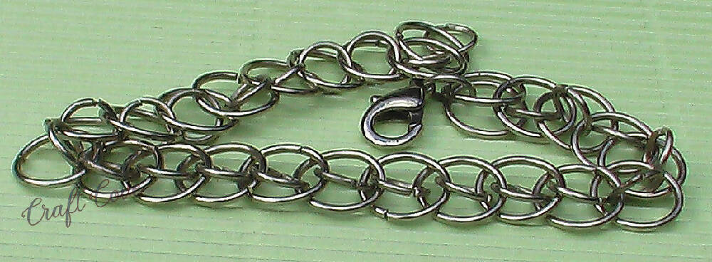 Bracelet made with chainmail technique Dragontail