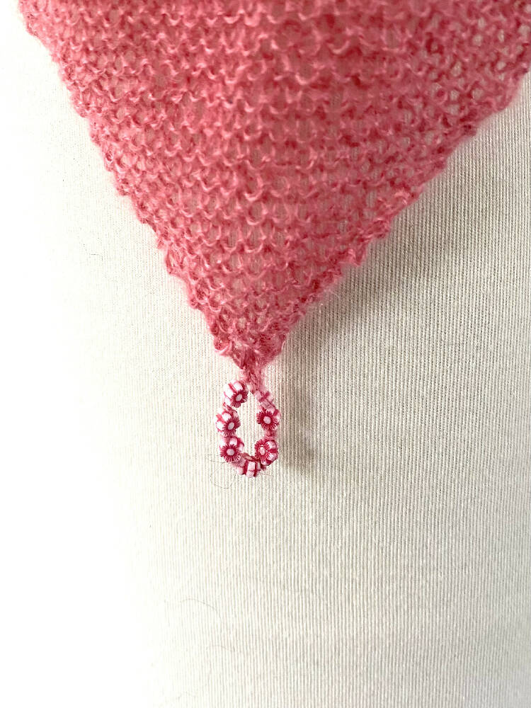 kidsilk mohair scarf diamond irregular