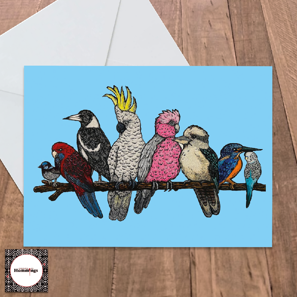 Birds on a Branch Greeting Card + Envelope