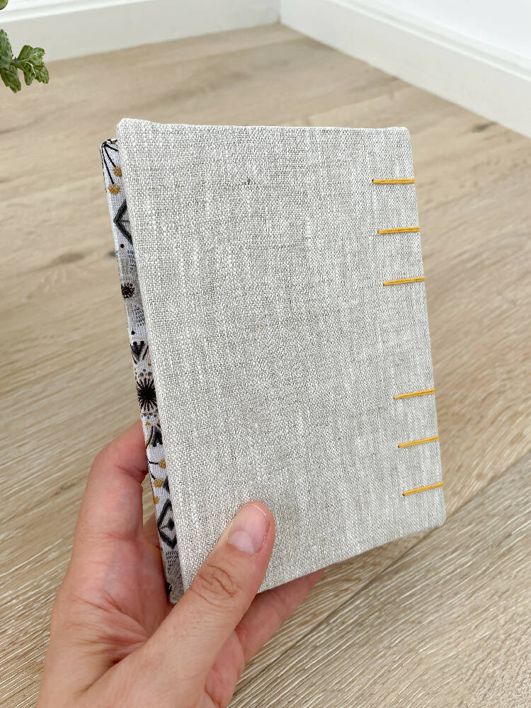 A6 Notebook (Lined) - Light Mustard