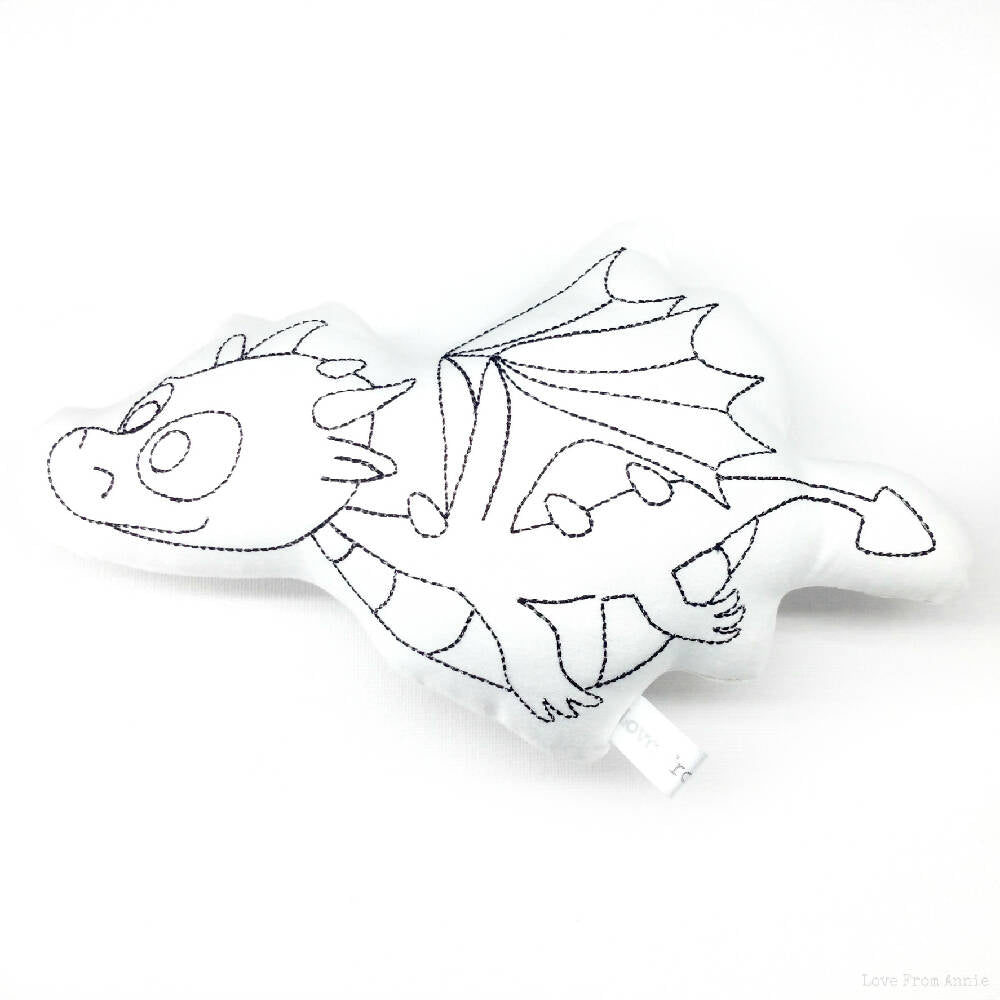 Colour In Knight and Dragon