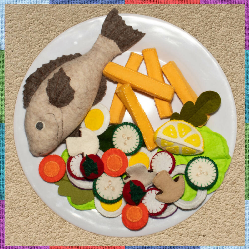 FELT FOOD FISH and CHIPS