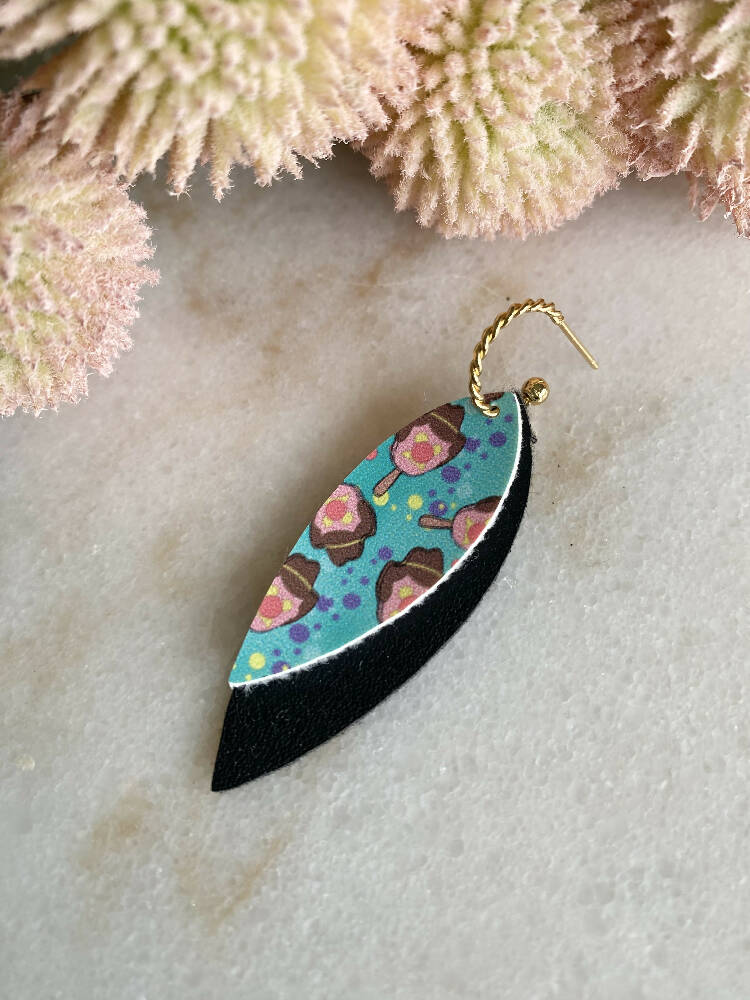 Faux Leather Dangle - Bill