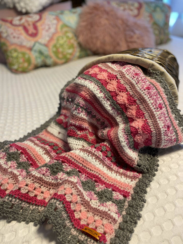 Crocheted Baby Boho Blanket