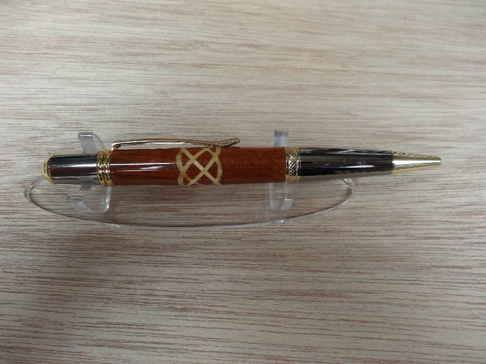 Cedar with a Pine insert Celtic knot Serria pen