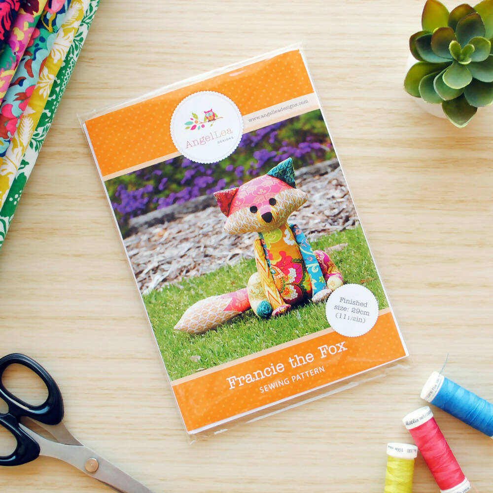 Francie the Fox HARD COPY Paper Sewing Pattern Stuffed Animal