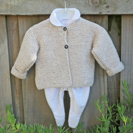 Baby / toddler cardigan / jackets in garter stitch. FREE POST